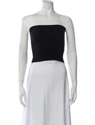 Pre-owned Gil Rodriguez Strapless Crop Top In Black