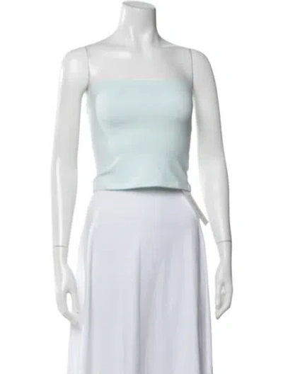Pre-owned Gil Rodriguez Strapless Crop Top In Blue