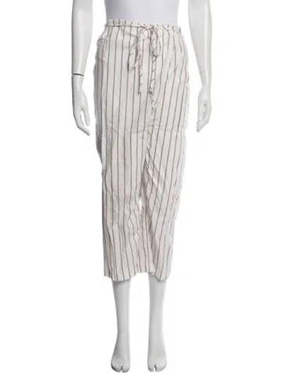 Pre-owned Gil Rodriguez Striped Pajamas In White