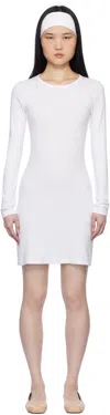 Gil Rodriguez White Long Sleeve Bellevue Minidress In White