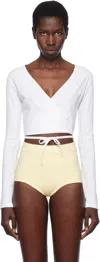 Gil Rodriguez White Sarita Wrap Top