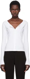 Gil Rodriguez White Sophie Cardigan