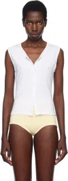 Gil Rodriguez White Sophie Sleeveless Top