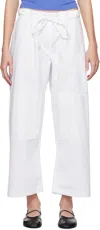 Gil Rodriguez White 'the Lou' Lounge Pants In Cream