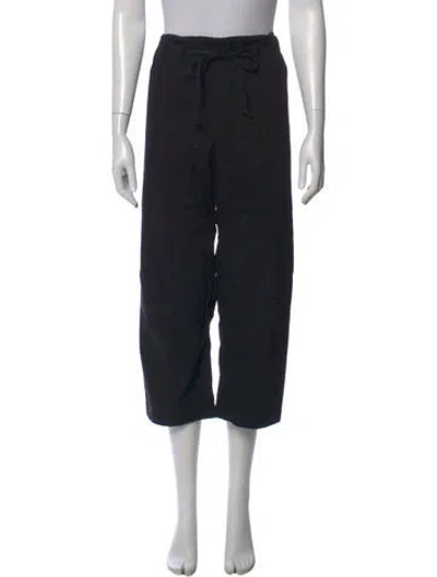 Pre-owned Gil Rodriguez Wide Leg Pants In Black