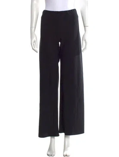 Pre-owned Gil Rodriguez Wide Leg Pants In Black