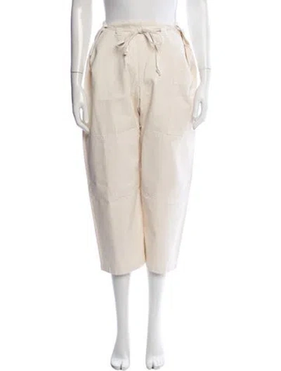 Pre-owned Gil Rodriguez Wide Leg Pants In Neutral