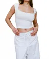 Gil Rodriguez Women's El Tigre Everyday Top In White In White