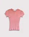 Gil Rodriguez Women's Pointelle Perla Top In Pink Clay In Pink