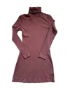 Gil Rodriguez Women's Turtleneck Bellevue Mini Dress In Chocolate In Gold