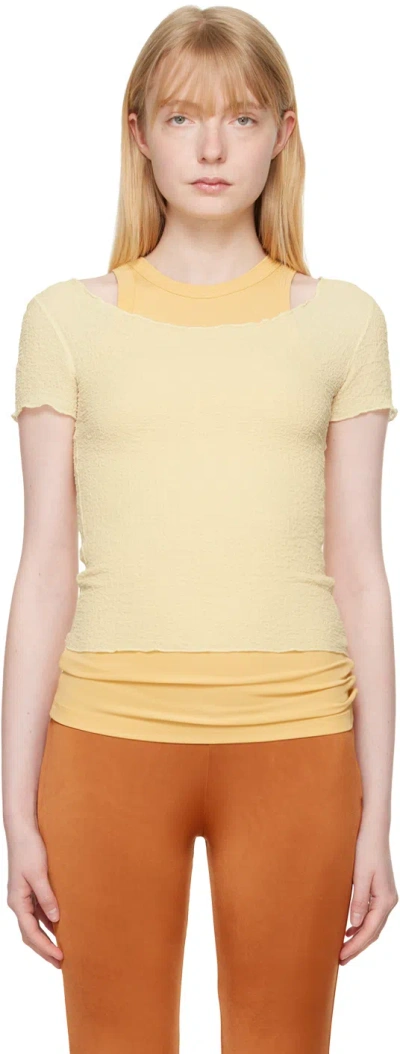 Gil Rodriguez Yellow Fresa T-shirt In Pale Yellow
