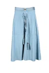 Gil Santucci Light Blue Skirt In Blue