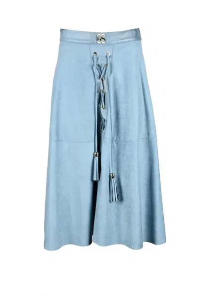 Gil Santucci Light Blue Skirt