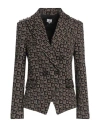Gil Santucci Woman Blazer Black Size 6 Polyester, Viscose, Elastane