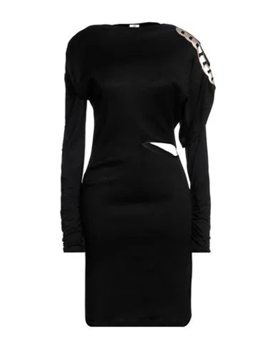 Gil Santucci Woman Midi Dress Black Size 1 Viscose, Polyester, Polyamide, Elastane