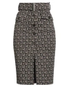 Gil Santucci Woman Midi Skirt Camel Size 6 Polyester, Viscose, Elastane