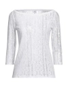 Gil Santucci Woman T-shirt White Size 4 Polyester, Polyamide