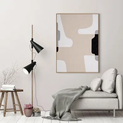 Gild Cadenza, Hand Painted Canvas In White