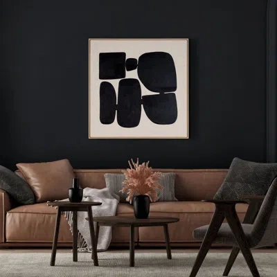 Gild Cairns Il, Hand Painted Canvas In Black