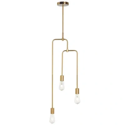 Gild Chelsea Chandler 3 Light Brass Metal Pendant