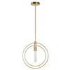 GILD DESIGN HOUSE NYLA SINGLE LIGHT BRASS PENDANT