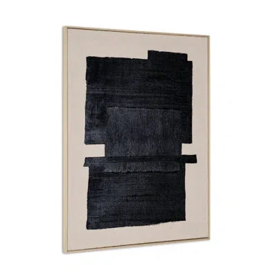Gild Fortissimo, Hand Painted Canvas In Black