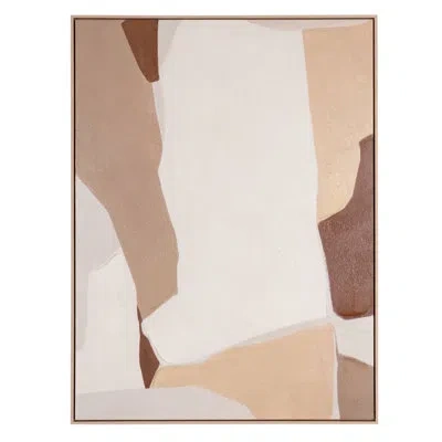 Gild Gavotte I, Hand Painted Canvas In Brown
