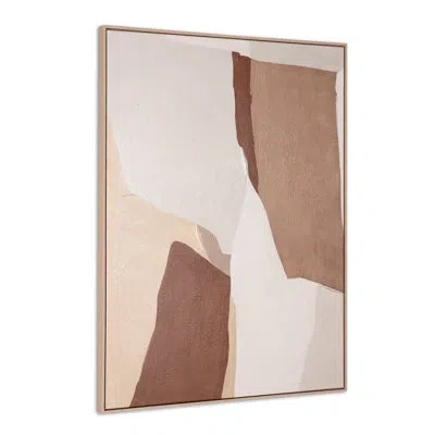 Gild Gavotte Il, Hand Painted Canvas In Brown