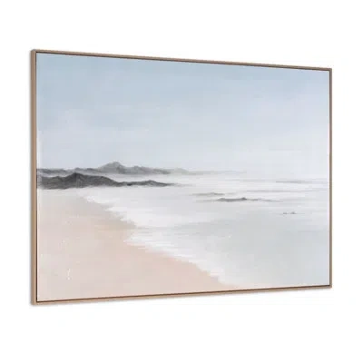 Gild Oceana Bay, Hand Painted Canvas In Blue