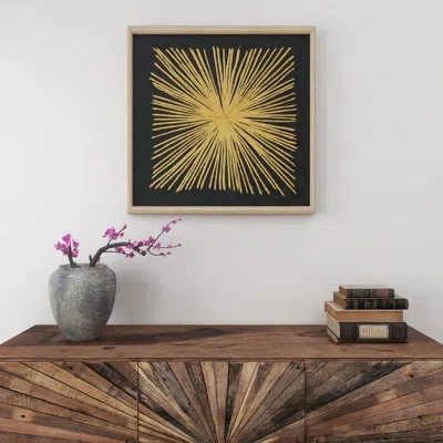 Gild Polaris Wall Décor In Black;gold