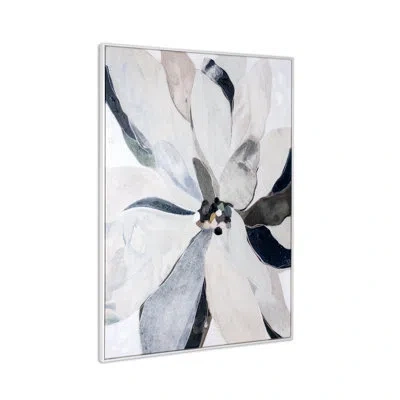 Gild Sonatina I, Hand Painted Canvas In Blue