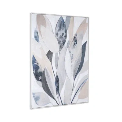 Gild Sonatina Il, Hand Painted Canvas In Blue