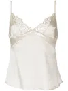 Gilda & Pearl Embroidered-detail Camisole Top In White