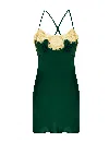 Gilda & Pearl Emerald Green Short Silk Slip