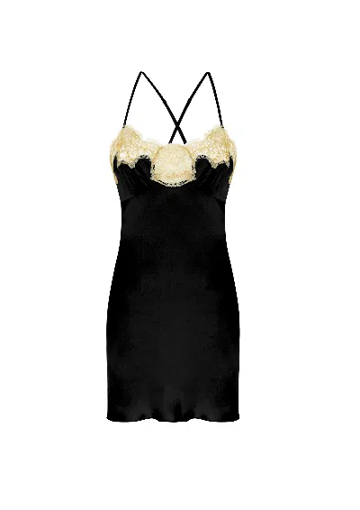 Gilda & Pearl Mayfair Black Short Silk Slip