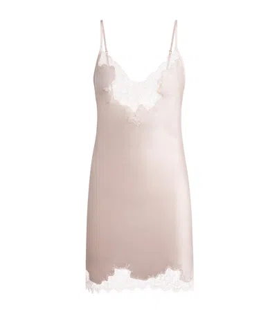 Gilda & Pearl Silk In Dreams Slip Dress In Pink