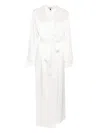Gilda & Pearl Silk Robe In White