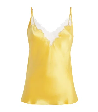 Gilda & Pearl Silk Secret Garden Camisole Top In Animal Print