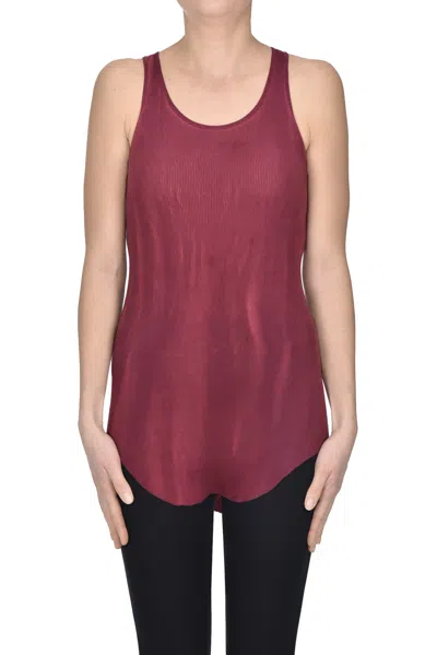 Gilda Midani Ribbed Tank Top In Red