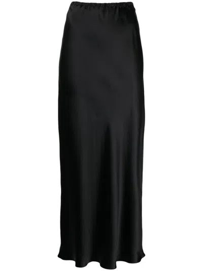 Gilda & Pearl Aria Maxirock Aus Seide In Black