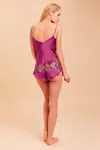 Gilda & Pearl Bloomsbury Tap Pant In Purple