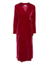 Gilda & Pearl Frankly My Dear Midi Robe In Red