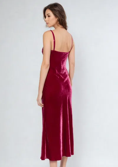Gilda & Pearl Frankly My Dear Midi Slip In  Mulberry