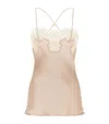 Gilda & Pearl Gina Satin Camisole In Beige