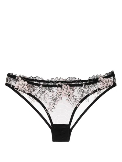 Gilda & Pearl Jardin De La Lune Knicker In Obsidian Bloom