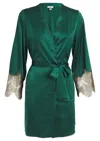 GILDA & PEARL MATINEE SHORT ROBE EMERALD