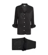 Gilda & Pearl Starlet Lurex Pyjama Set In Black