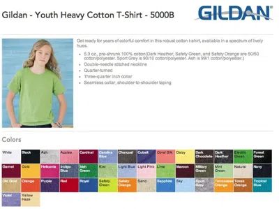 Pre-owned Gildan 75 Blank  Youth Heavy Cotton T-shirt Bulk Lot Ok To Mix Xs-xl Colors Kids In Customer Chooses