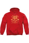 Gildan A Christmas Story Chop Suey Palace Co Adult Pull Over Hoodie / Hooded Sweatshirt In Red