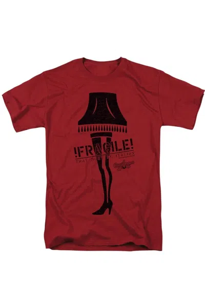 Gildan A Christmas Story Fragile Short Sleeve Adult Tee / T-shirt In Red